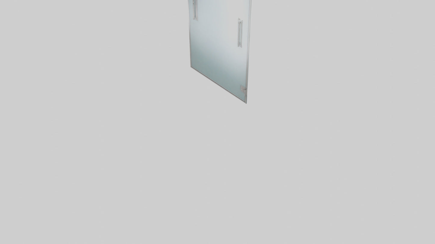 Modern glass door model 3D model
