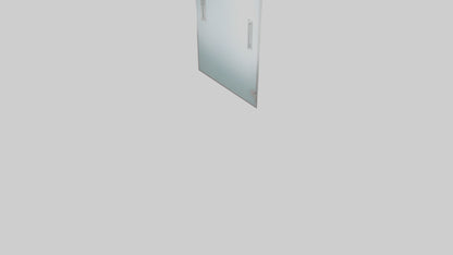 Modern glass door model 3D model