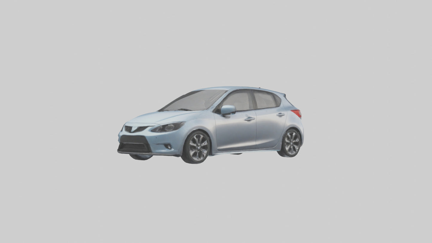 Modern Hatchback Car model 3D model