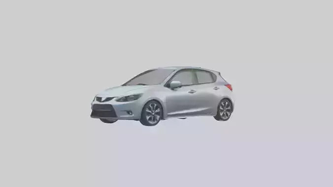 Modern Hatchback Car model 3D model