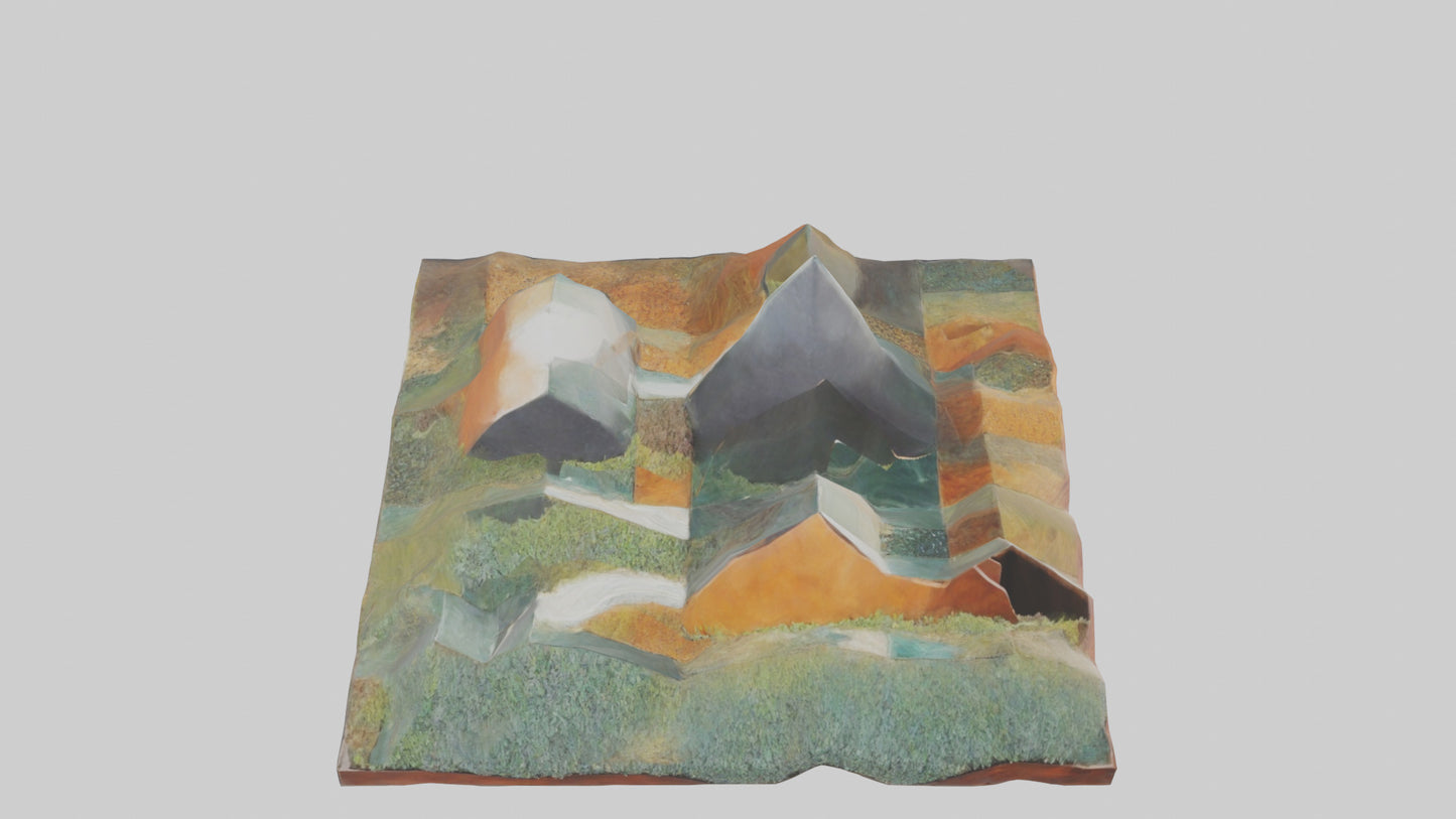 Modern Landscape Wall Decor 3D model