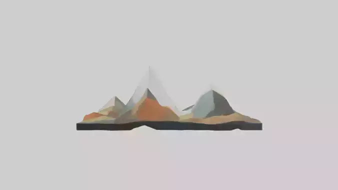 Modern Landscape Wall Decor 3D model