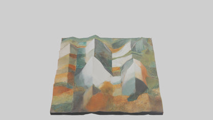 Modern Landscape Wall Decor 3D model