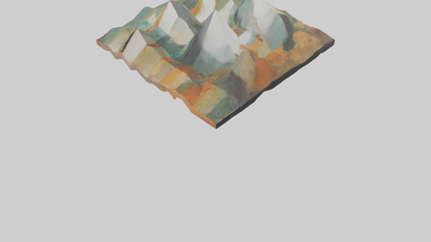 Modern Landscape Wall Decor 3D model