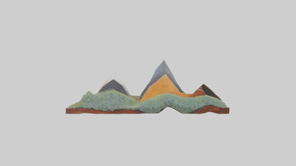 Modern Landscape Wall Decor 3D model