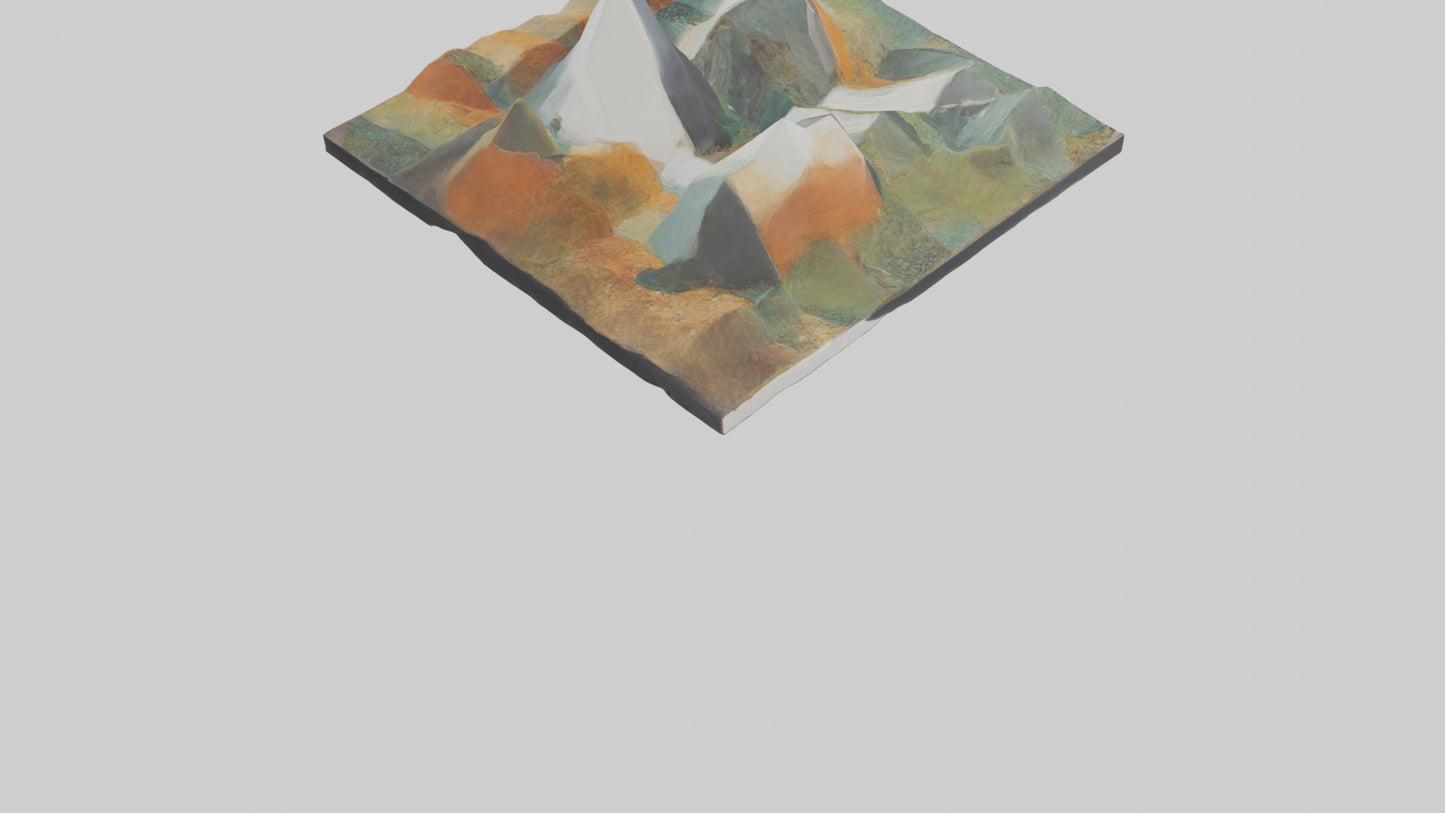 Modern Landscape Wall Decor 3D model