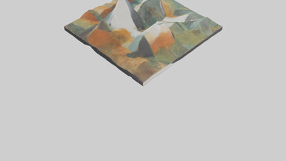 Modern Landscape Wall Decor 3D model