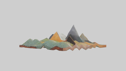 Modern Landscape Wall Decor 3D model