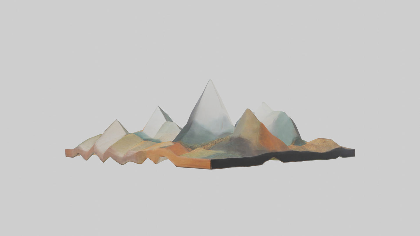 Modern Landscape Wall Decor 3D model