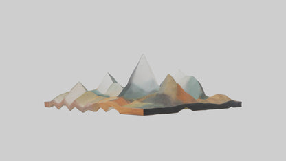 Modern Landscape Wall Decor 3D model