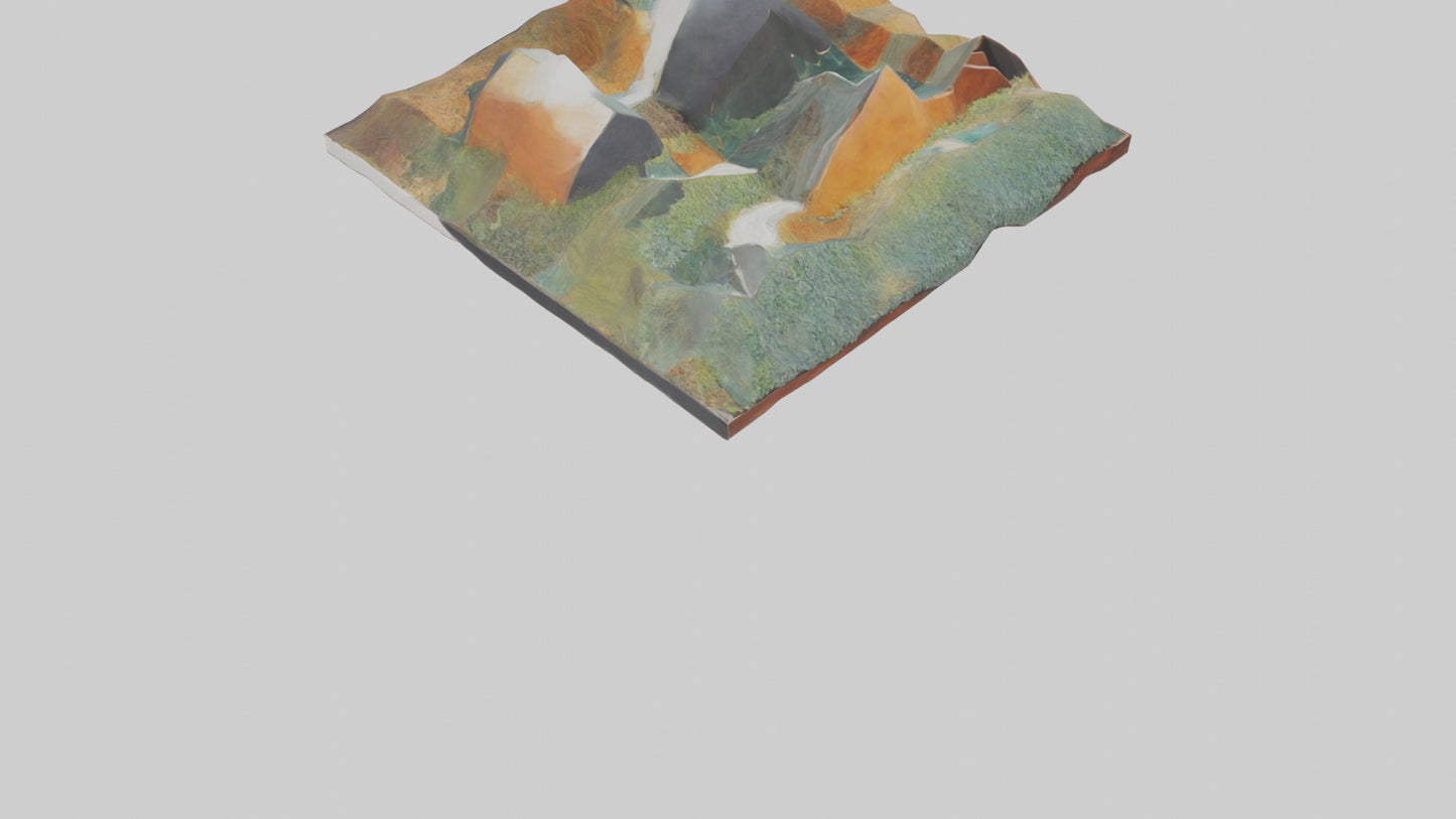 Modern Landscape Wall Decor 3D model