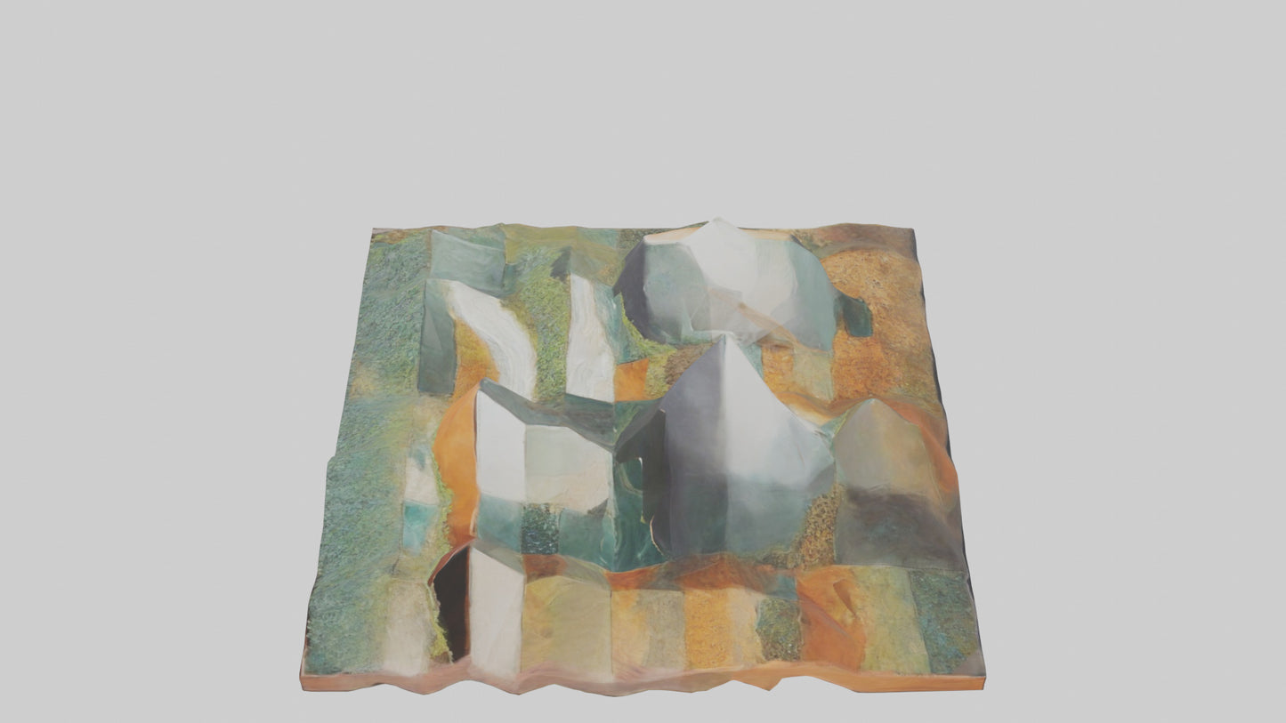 Modern Landscape Wall Decor 3D model