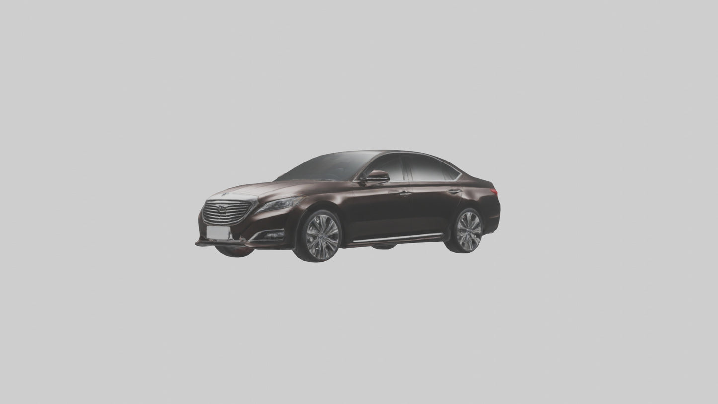 Modern Luxury Sedan model VR / AR / low-poly
