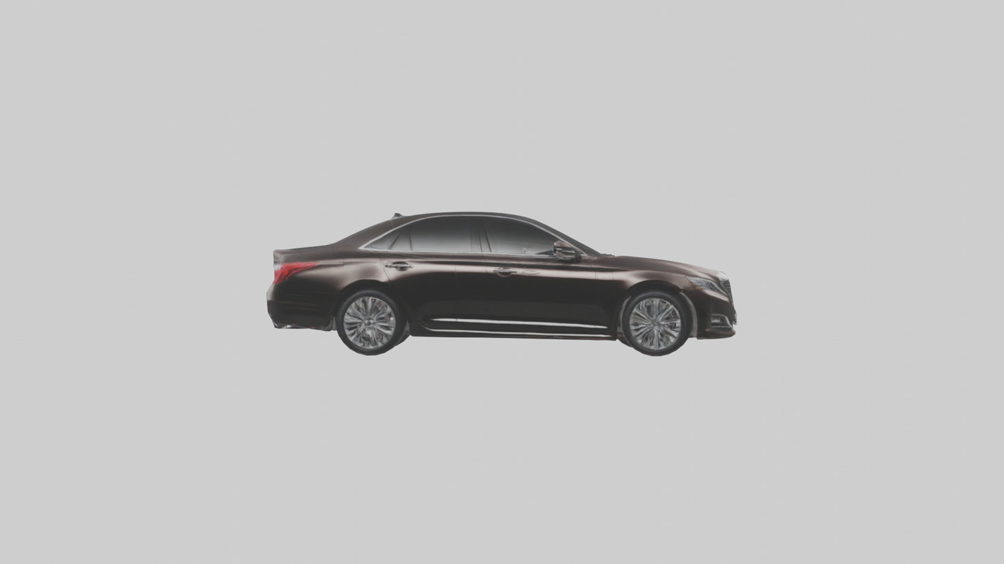 Modern Luxury Sedan model VR / AR / low-poly