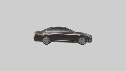 Modern Luxury Sedan model VR / AR / low-poly