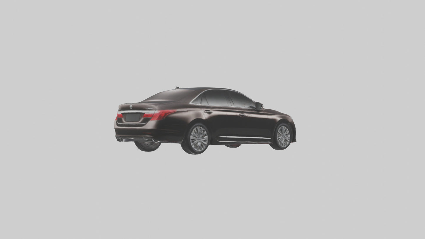 Modern Luxury Sedan model VR / AR / low-poly