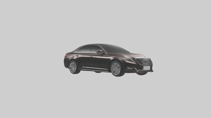 Modern Luxury Sedan model VR / AR / low-poly