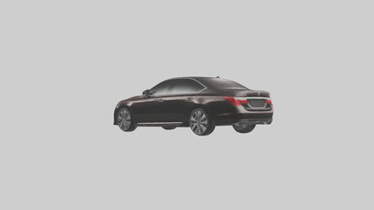 Modern Luxury Sedan model VR / AR / low-poly