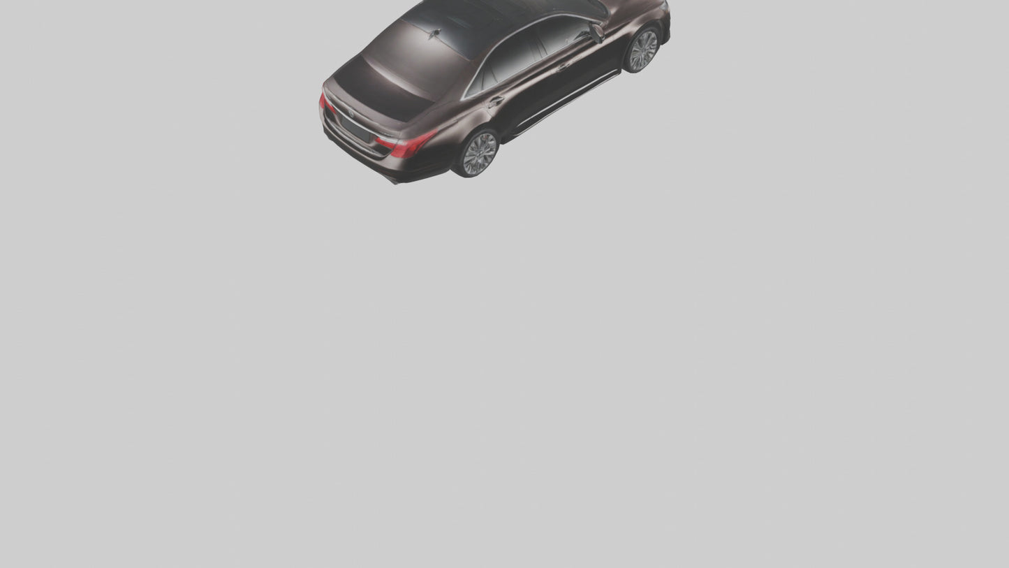 Modern Luxury Sedan model VR / AR / low-poly