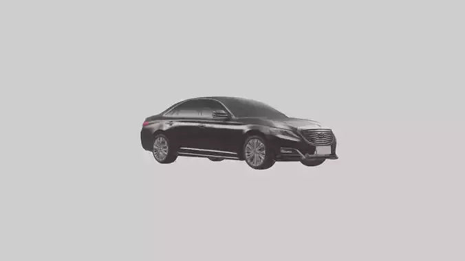 Modern Luxury Sedan model VR / AR / low-poly