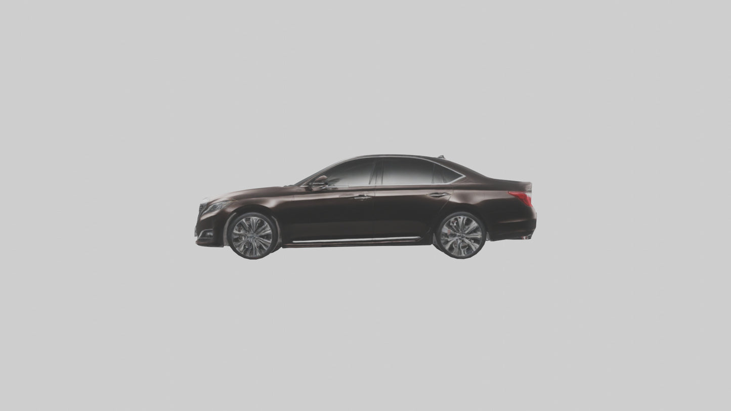Modern Luxury Sedan model VR / AR / low-poly