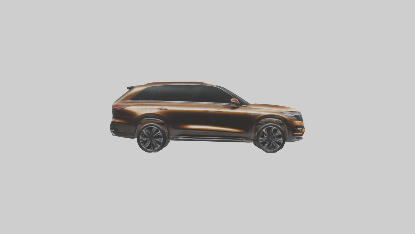 Modern Luxury SUV model VR / AR / low-poly