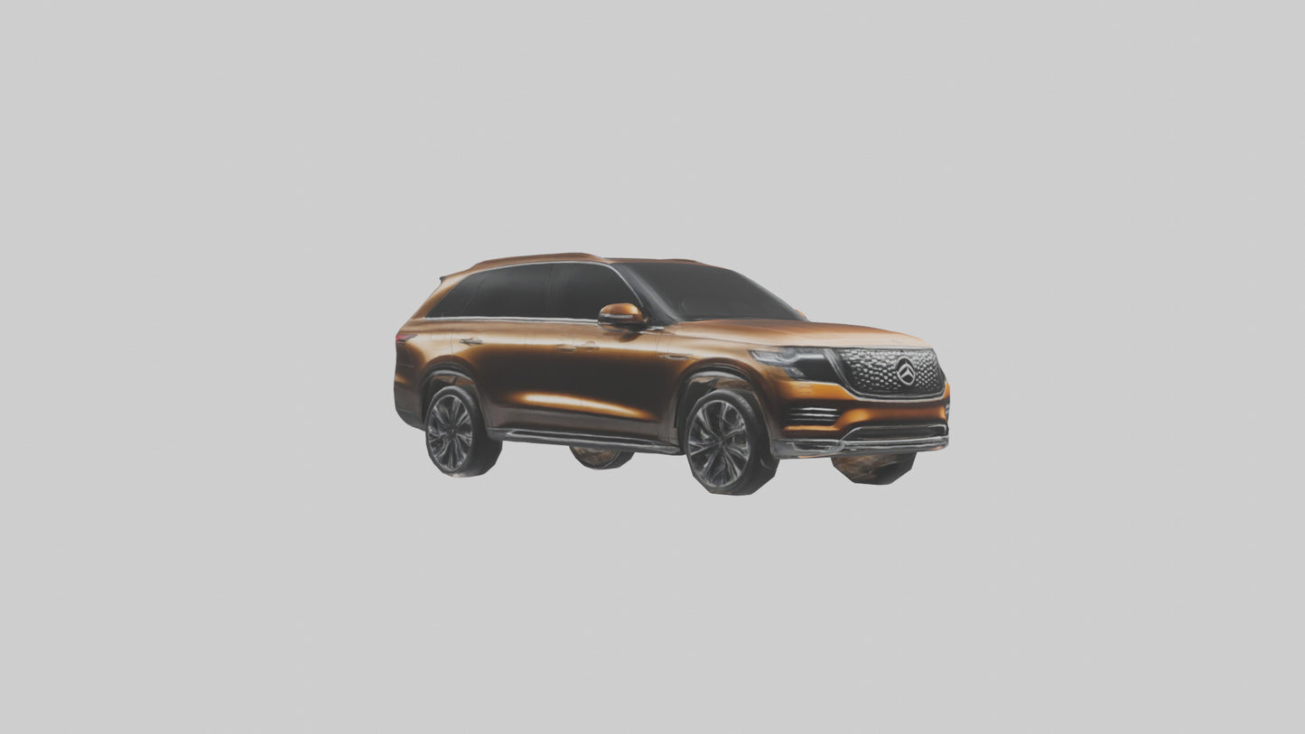 Modern Luxury SUV model VR / AR / low-poly