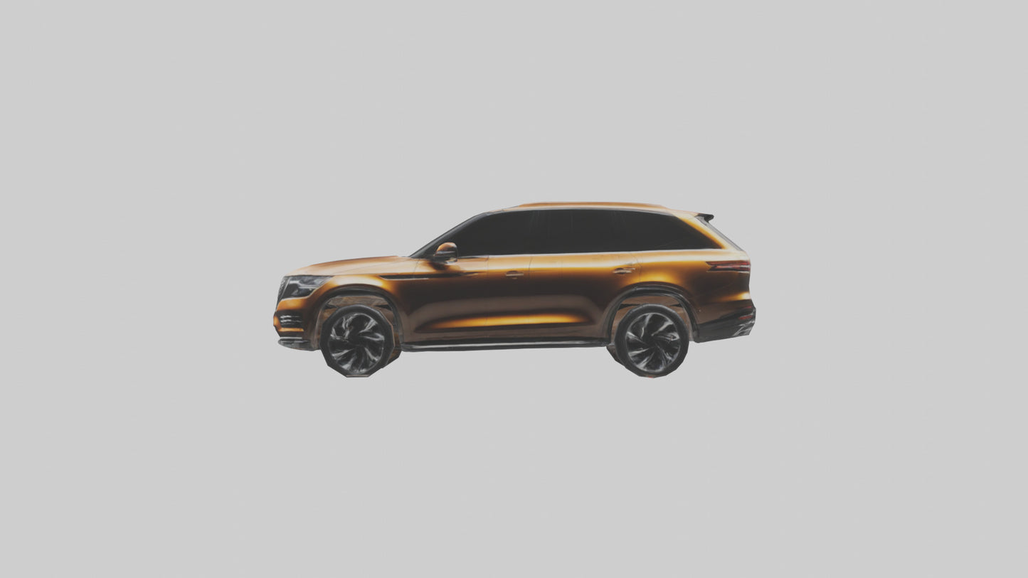 Modern Luxury SUV model VR / AR / low-poly