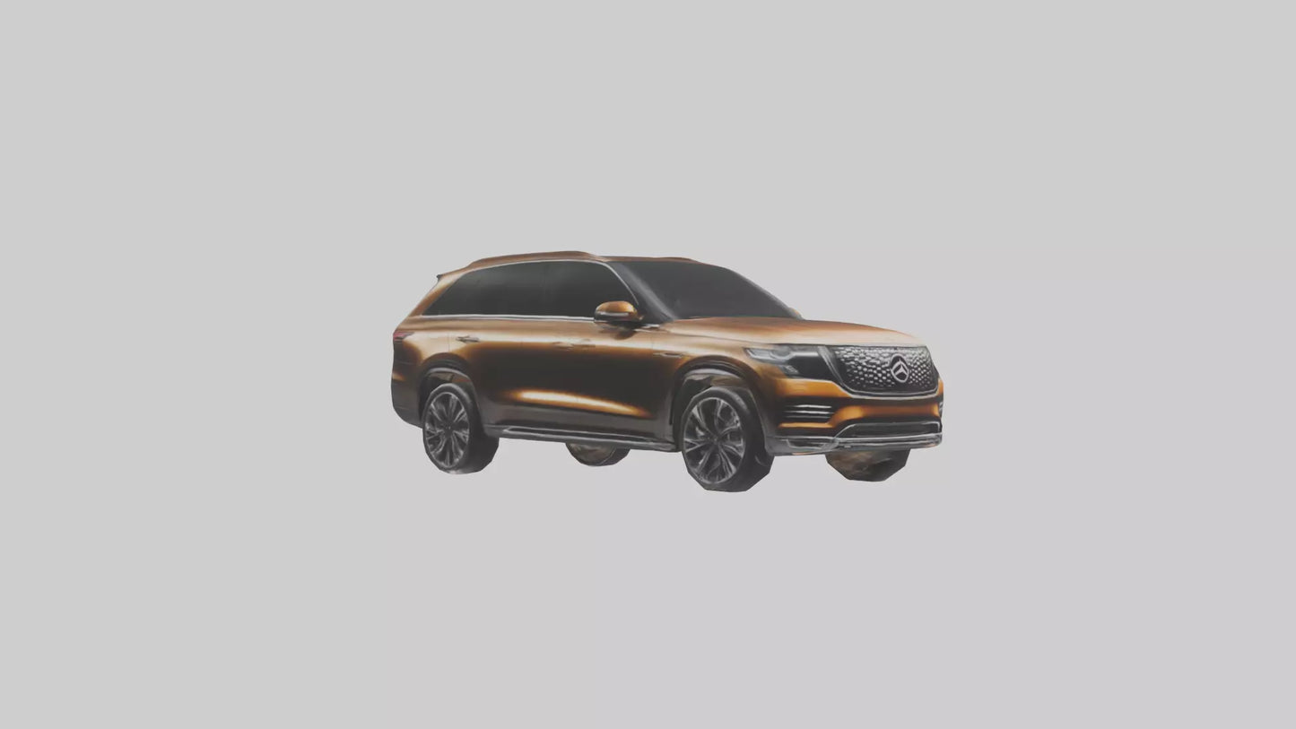 Modern Luxury SUV model VR / AR / low-poly