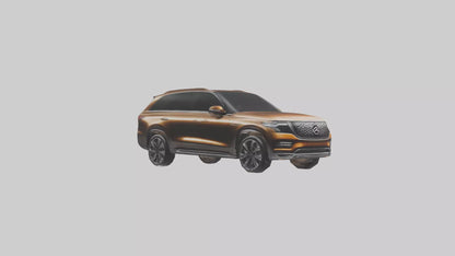 Modern Luxury SUV model VR / AR / low-poly