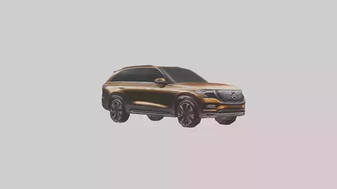 Modern Luxury SUV model VR / AR / low-poly