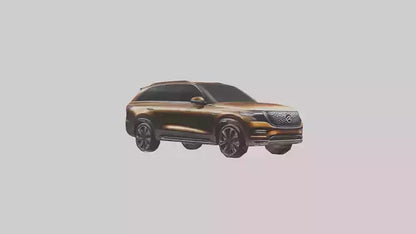 Modern Luxury SUV model VR / AR / low-poly