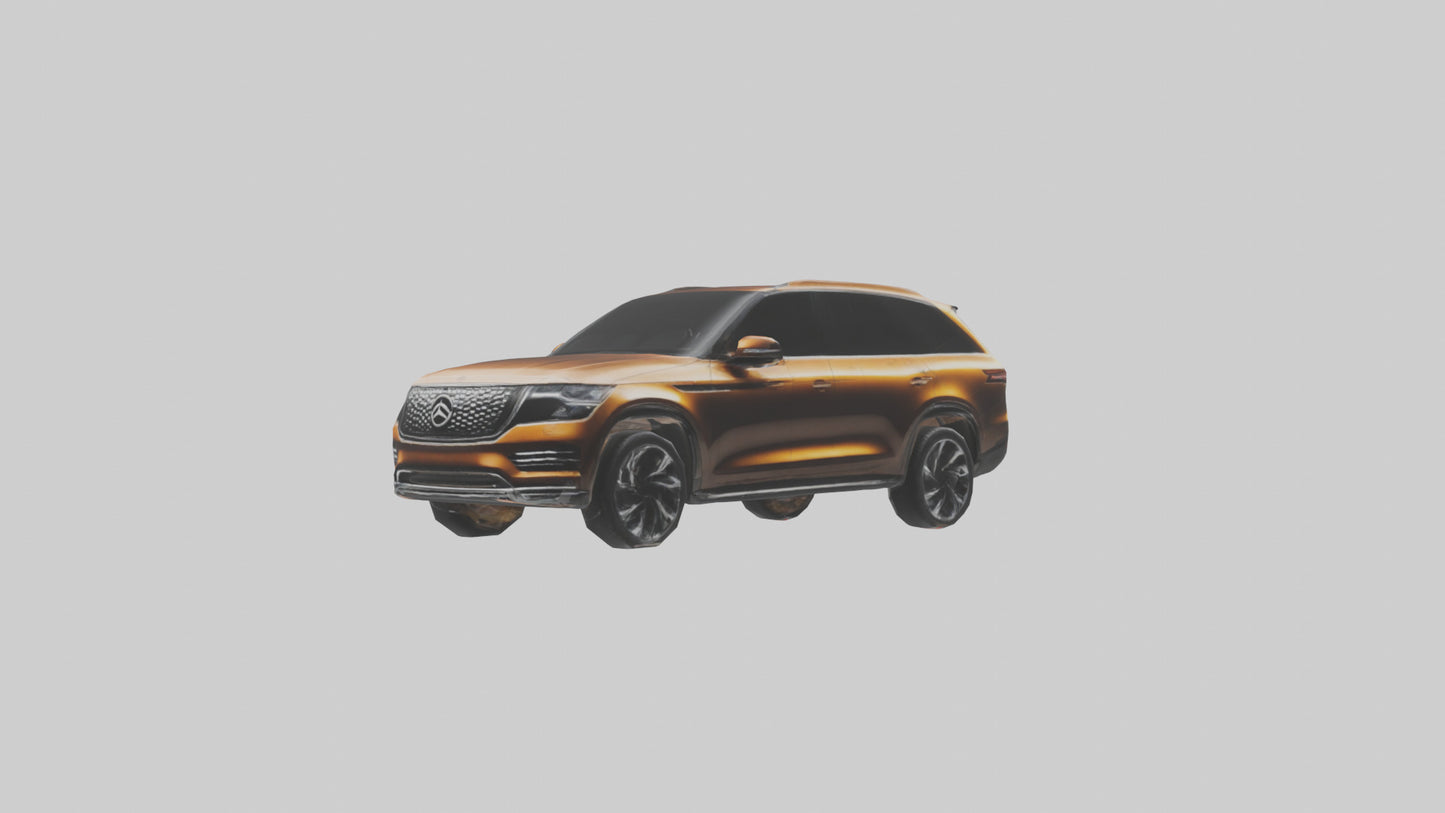 Modern Luxury SUV model VR / AR / low-poly