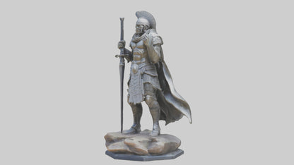 Modern Warrior statue model 3D model