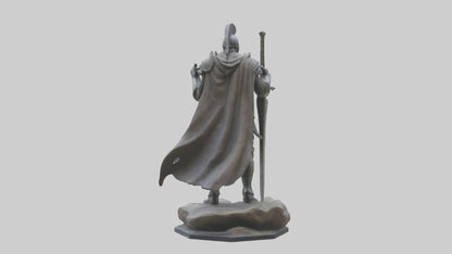 Modern Warrior statue model 3D model