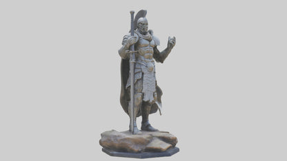 Modern Warrior statue model 3D model