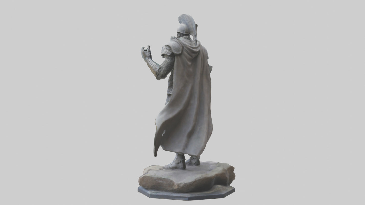 Modern Warrior statue model 3D model