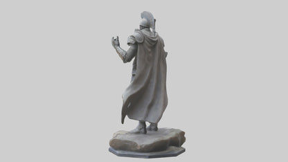 Modern Warrior statue model 3D model