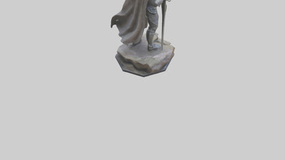 Modern Warrior statue model 3D model