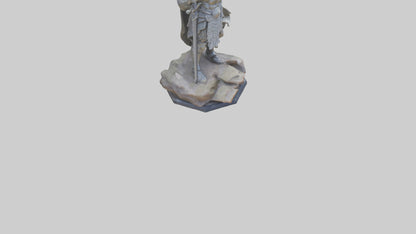 Modern Warrior statue model 3D model