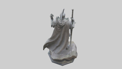 Modern Warrior statue model 3D model