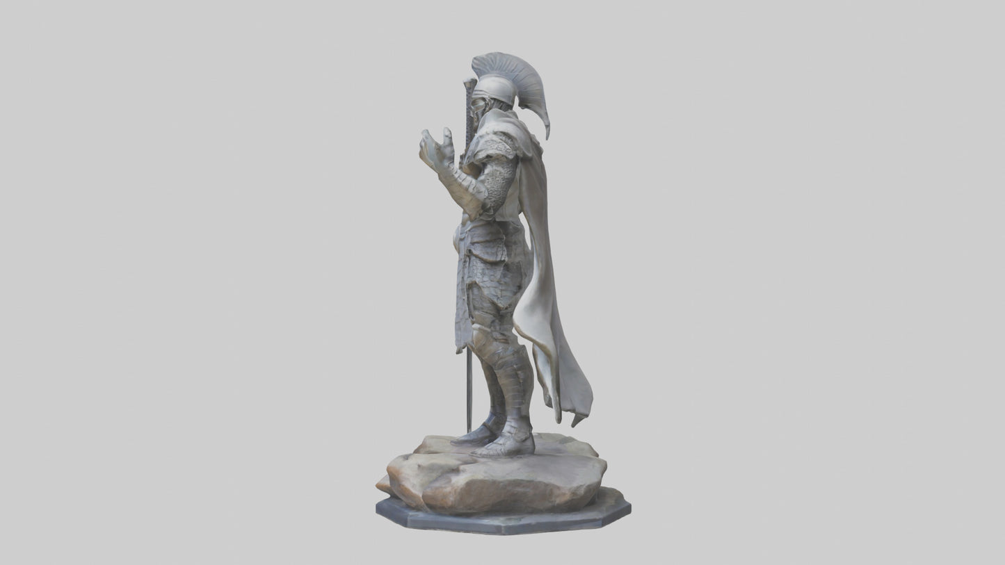 Modern Warrior statue model 3D model