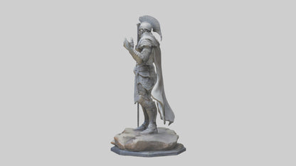 Modern Warrior statue model 3D model