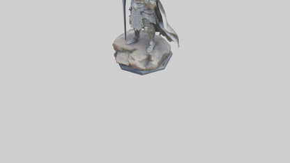Modern Warrior statue model 3D model
