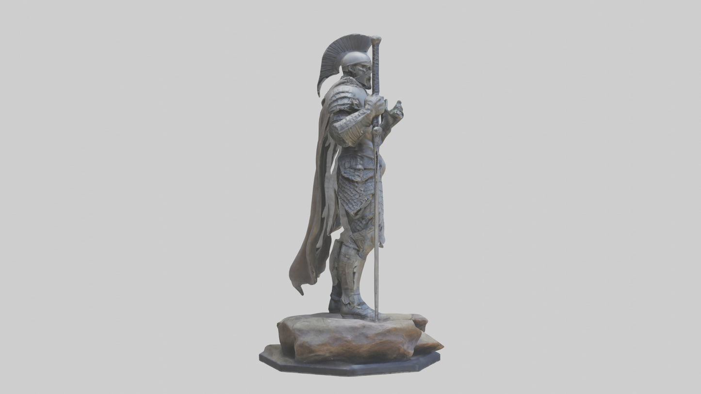 Modern Warrior statue model 3D model
