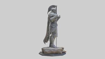 Modern Warrior statue model 3D model