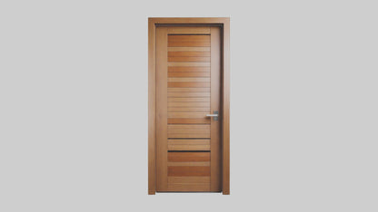 Modern wooden door model 3D model