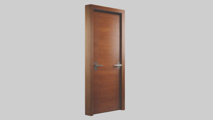 Modern wooden door model 3D model