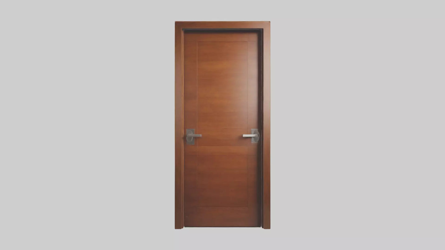 Modern wooden door model 3D model