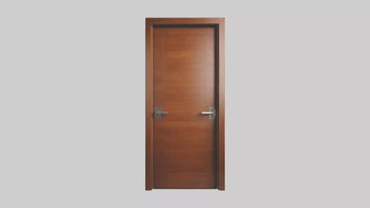 Modern wooden door model 3D model